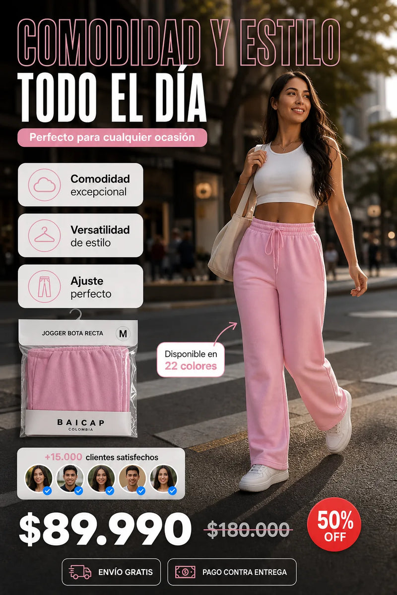 Jogger Bota Recta Dama