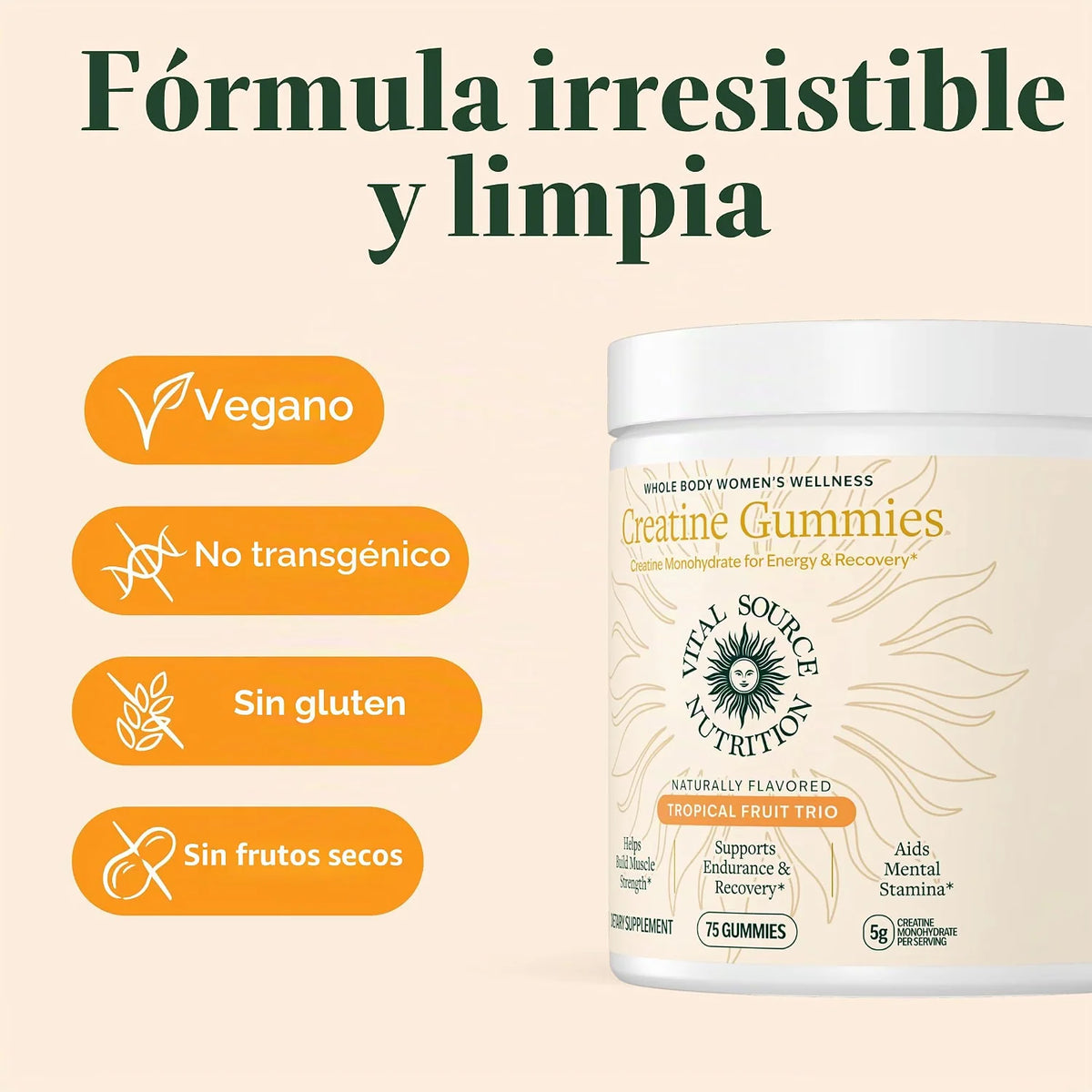 Gomas de Creatina + Gotas Vinagre de Manzana (OBSEQUIO)