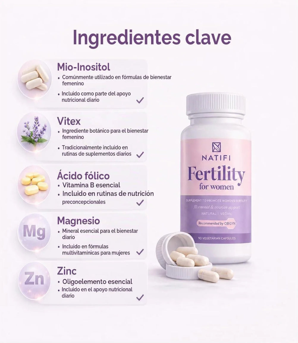 Natifi Concepción Fertilidad Vitaminas Prenatales Regulan Ciclos