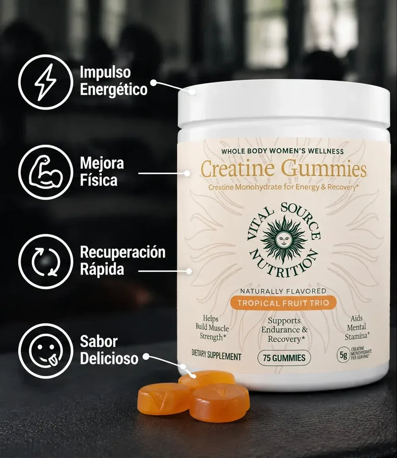 Gomas de Creatina + Gotas Vinagre de Manzana (OBSEQUIO)